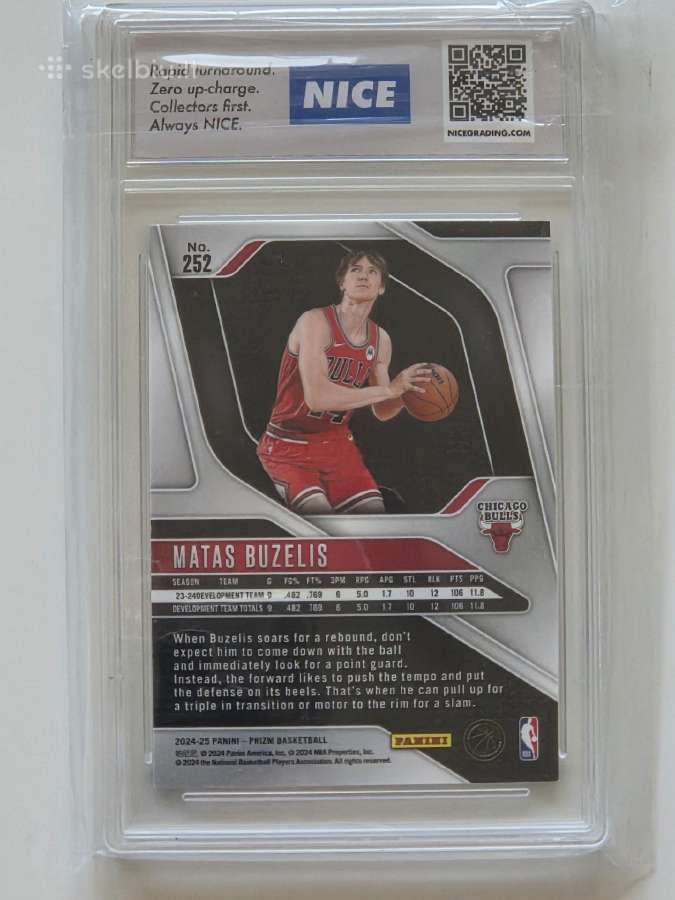 2024 Prizm Matas Buzelis Rookies - nuotraukos Nr. 2