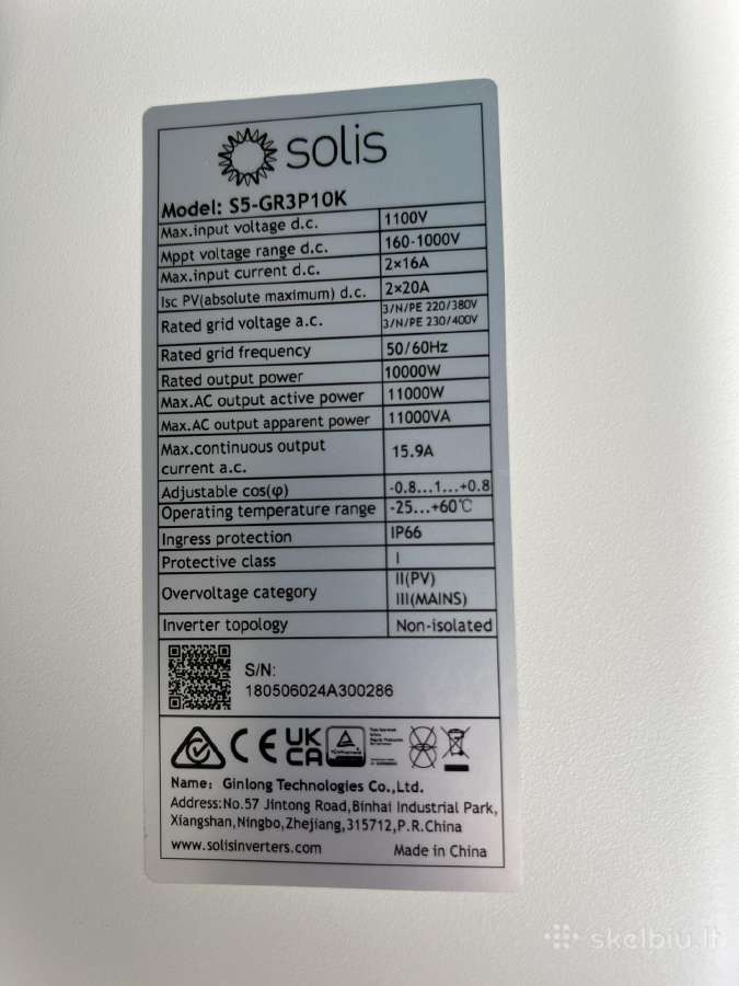 Solis S5-gr3p10k elektrines inverteris 10kw - nuotraukos Nr. 3