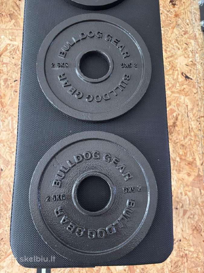 Bulldog Gear stovas + štanga + 107,5 kg svoriai - nuotraukos Nr. 4