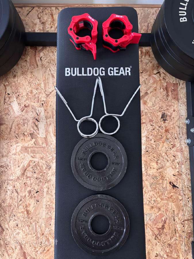 Bulldog Gear stovas + štanga + 107,5 kg svoriai - nuotraukos Nr. 9