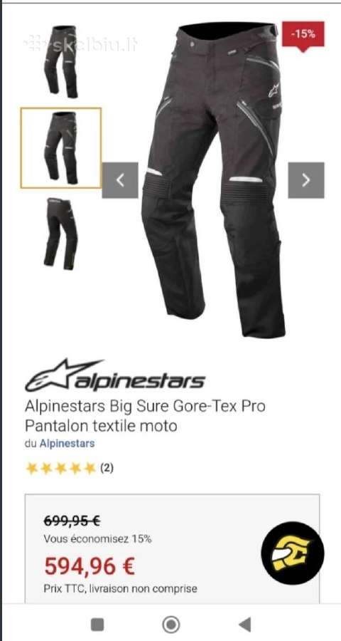 Alpinestars Big Sur Gore-tex® Pro (Black) 4xl - nuotraukos Nr. 8