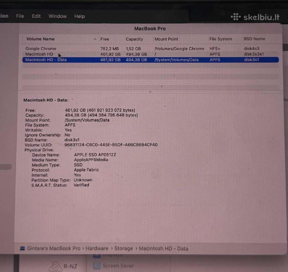 MacBook Pro M4 2024, 14inch, 24gb, 512gb SSD - nuotraukos Nr. 6