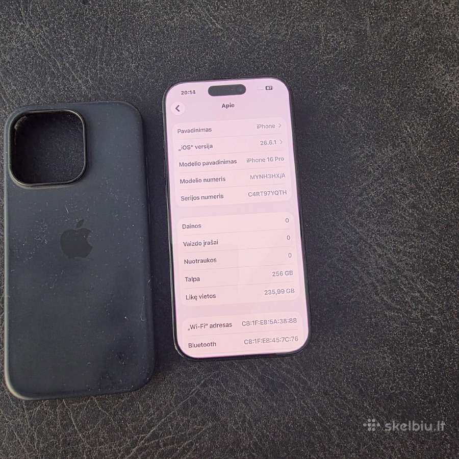 Parduodu Apple 16 Pro 256gb - nuotraukos Nr. 7