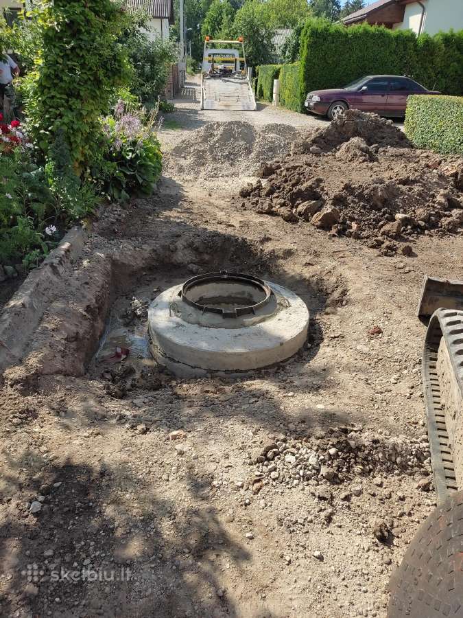Požeminės komunikacijos,ekskavatoriaus kasimo darb - nuotraukos Nr. 6
