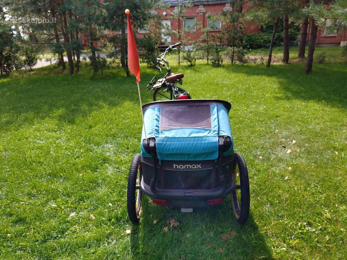 Hamax vaiku dviracio priekaba vezimas - nuotraukos Nr. 9