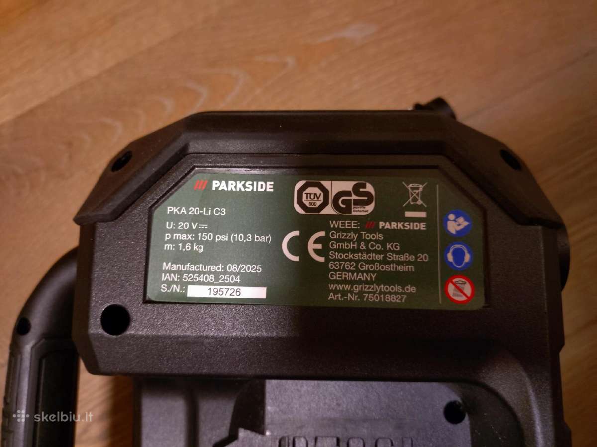 Parkside pompa kompresurius 2 in 1 - nuotraukos Nr. 8