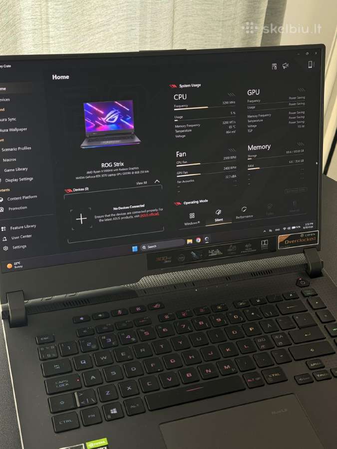Asus Rog Strix G15 G513qr-hf035t - nuotraukos Nr. 4