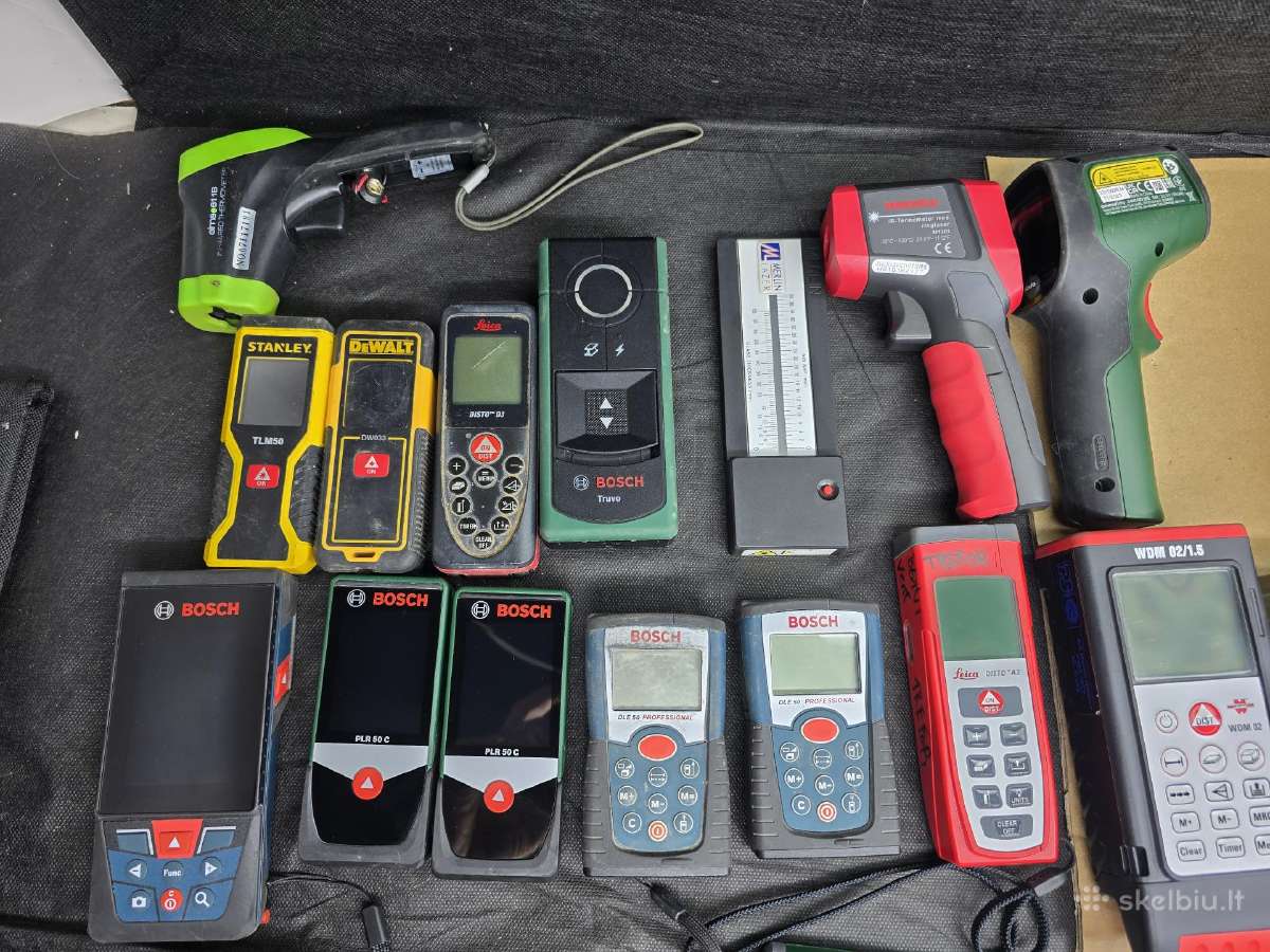 Bosch ir kiti lazeriniai matuokliai. lazeriai ir - nuotraukos Nr. 2