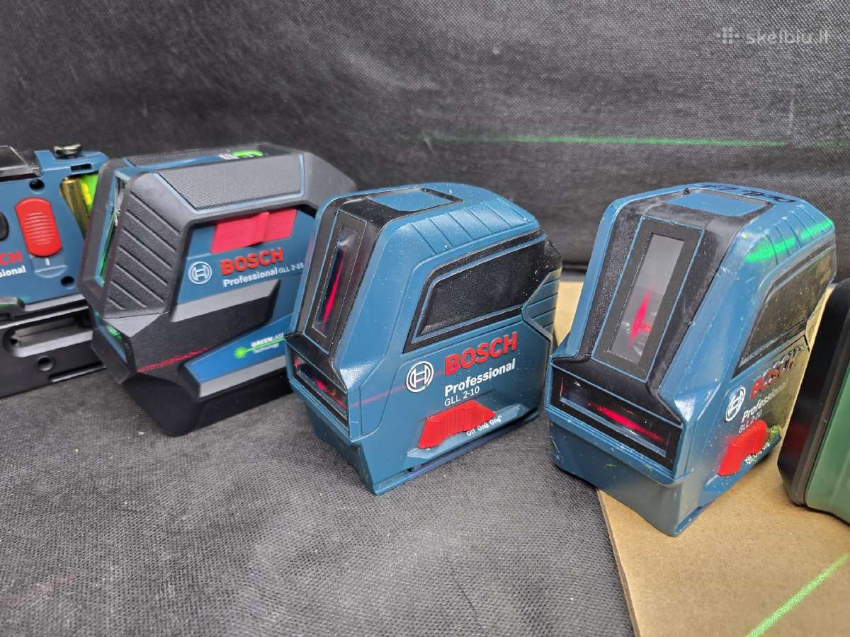 Bosch ir kiti lazeriniai matuokliai. lazeriai ir - nuotraukos Nr. 9