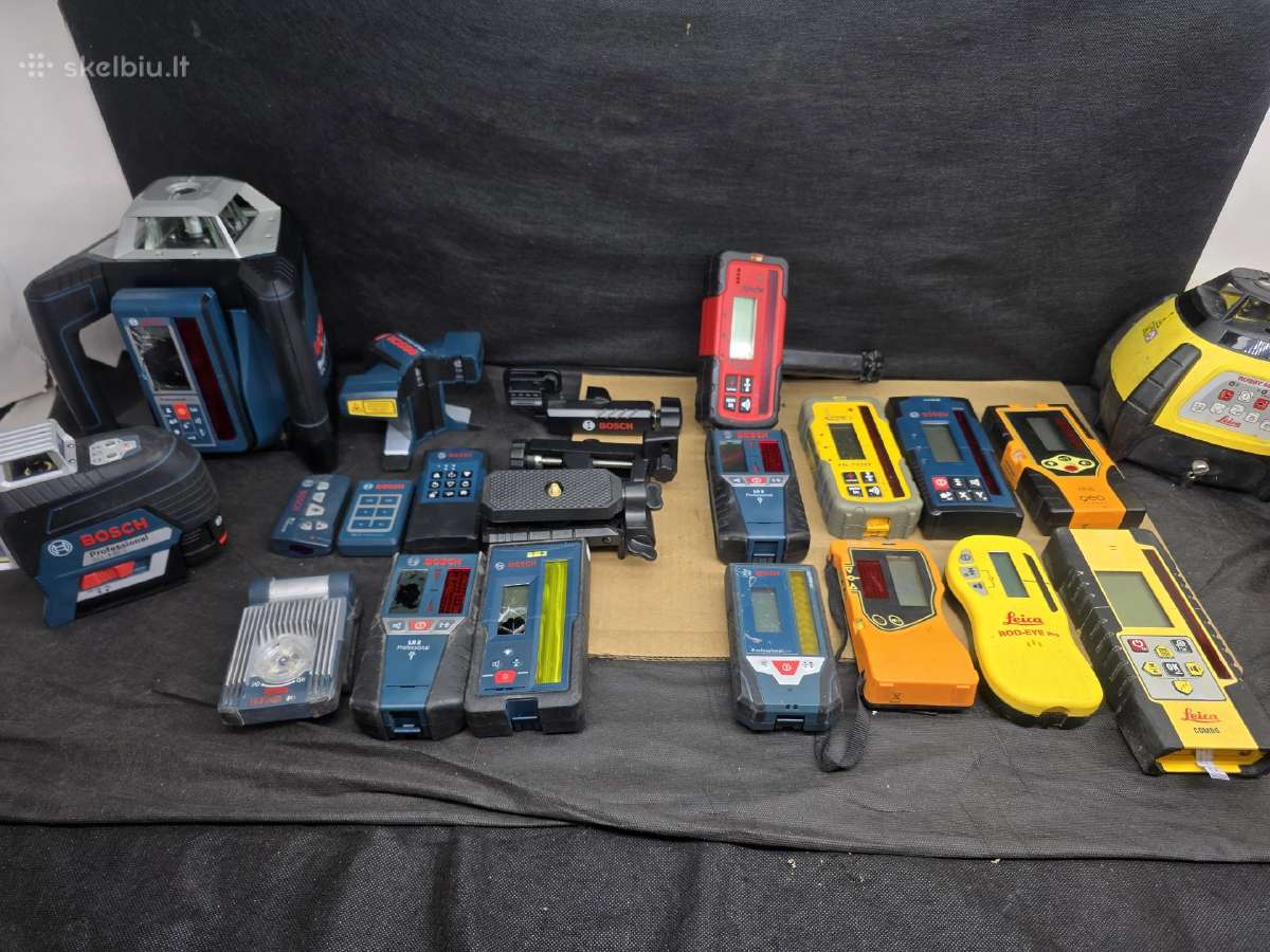 Bosch ir kiti lazeriniai matuokliai. lazeriai ir - nuotraukos Nr. 11