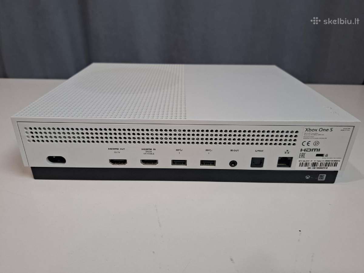 Xbox One S, 1 TB, 2 pulteliai, 2 žaidimai. - nuotraukos Nr. 5