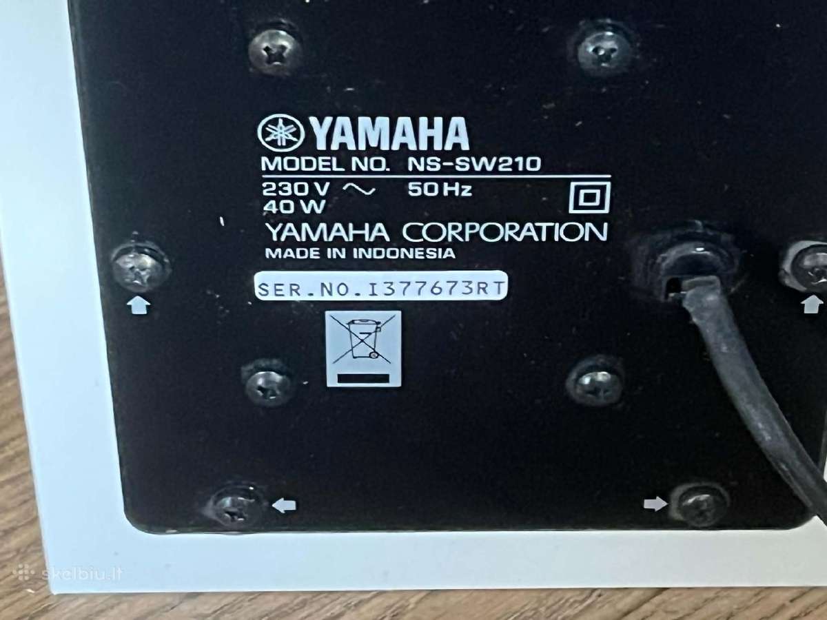 Yamaha NS-sw210 aktyvus žemų dažnių garsiakalbis - nuotraukos Nr. 7