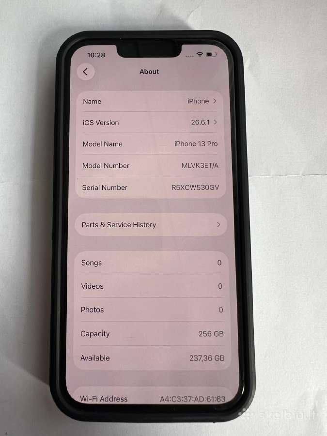 iPhone 13 Pro 256gb Gold - nuotraukos Nr. 4