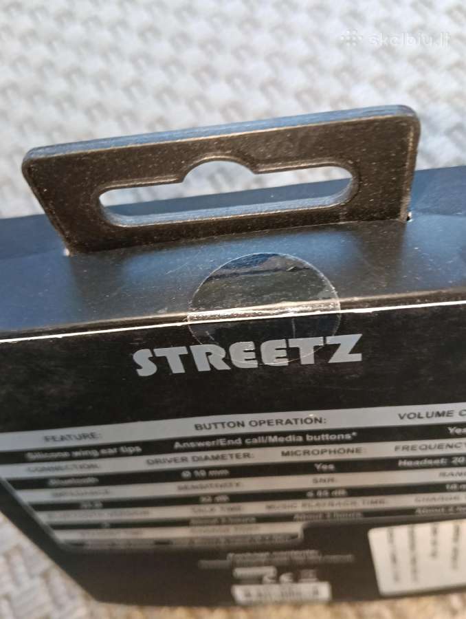 Belaidės ausinės Streetz Hl-594 sportui - nuotraukos Nr. 3