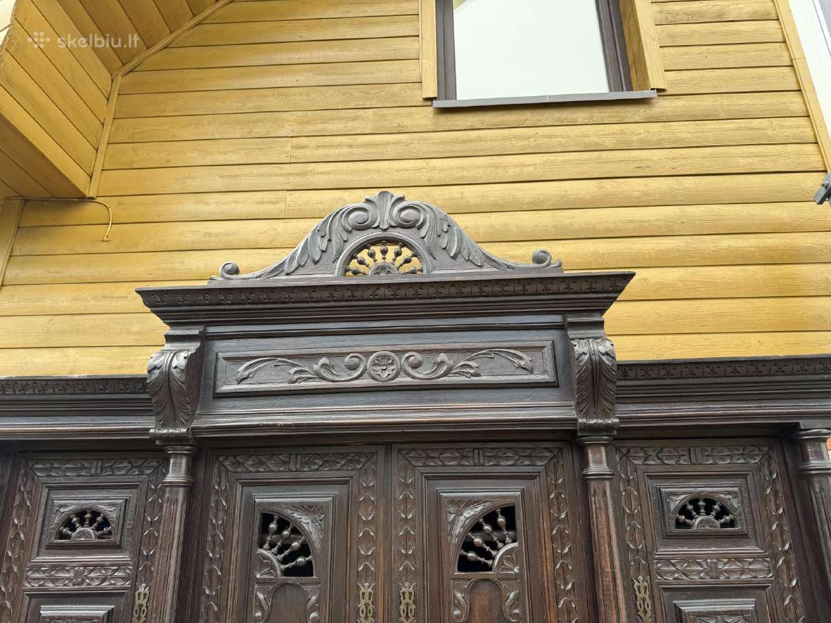 Išskirtinė antikvarinė rankų darbo bufetas-spinta - nuotraukos Nr. 8