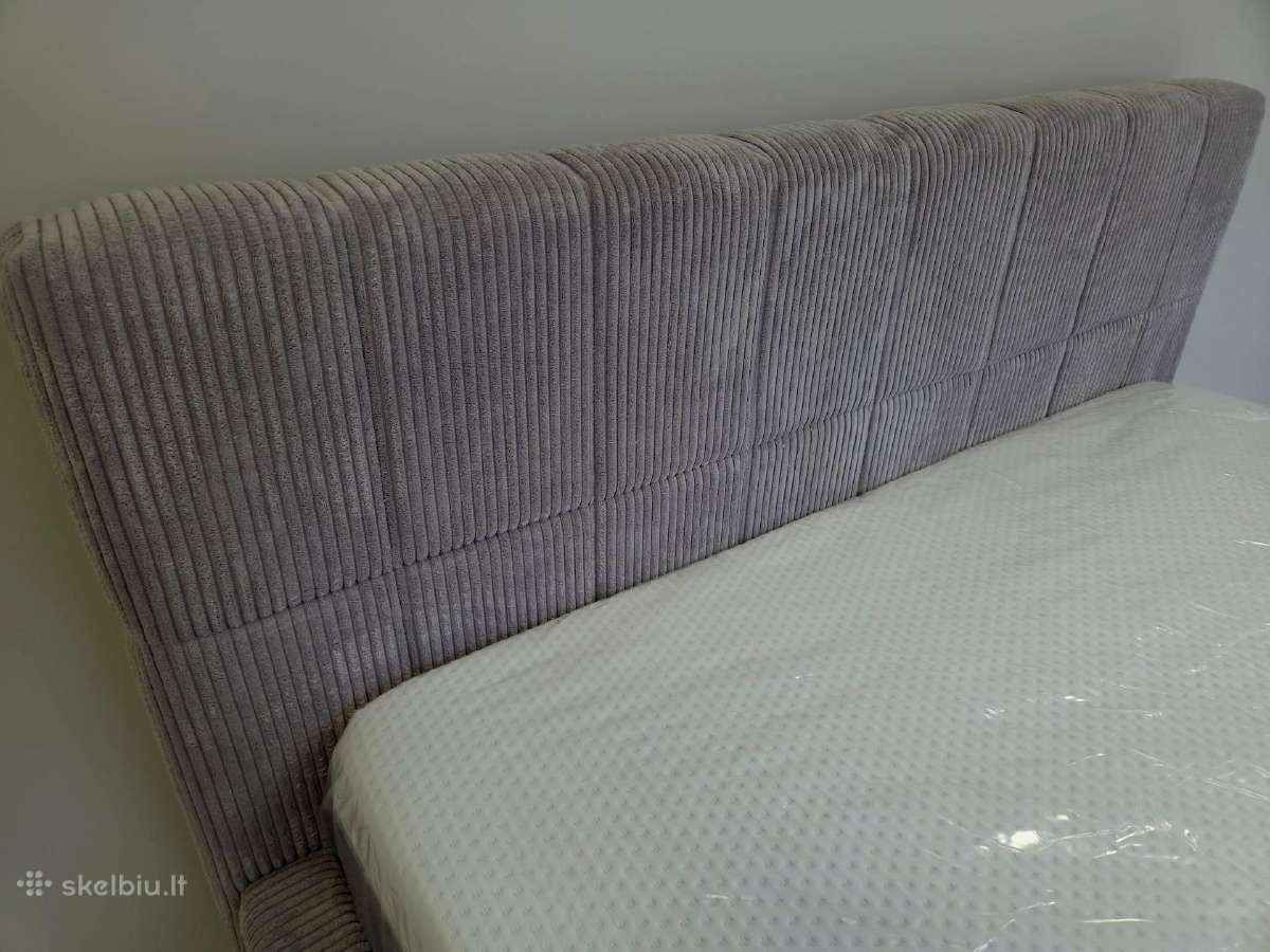 Dvigulė nauja lova su čiužiniu - nuotraukos Nr. 9