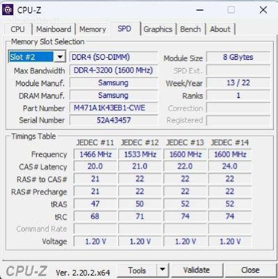 Ddr4-3200 8 GB Samsung Sodimm RAM - nuotraukos Nr. 4