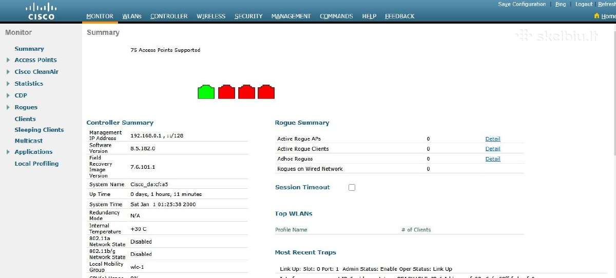 Tinklo valdiklis Cisco 2504 su licencija - nuotraukos Nr. 4