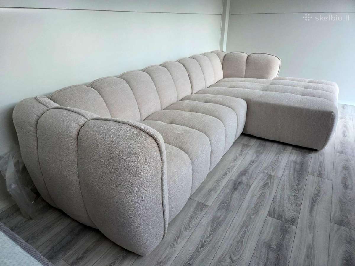 Nauja kokybiška prabangi kampinė sofa. - nuotraukos Nr. 2