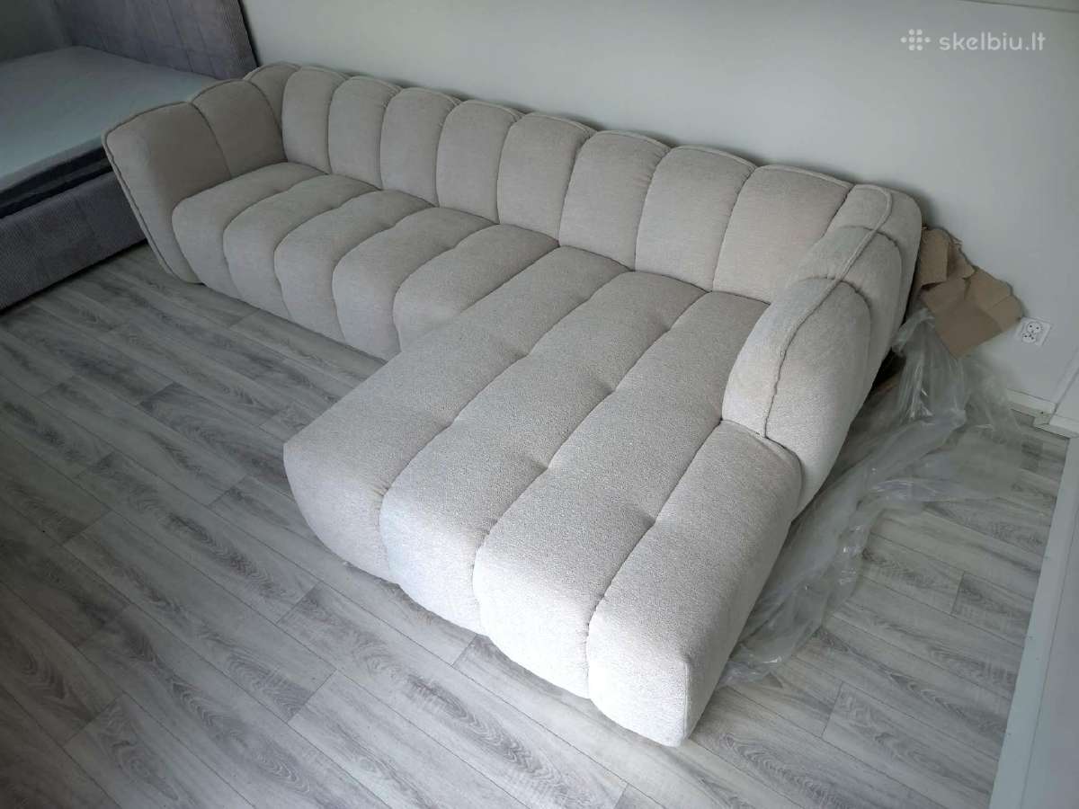 Nauja kokybiška prabangi kampinė sofa. - nuotraukos Nr. 3