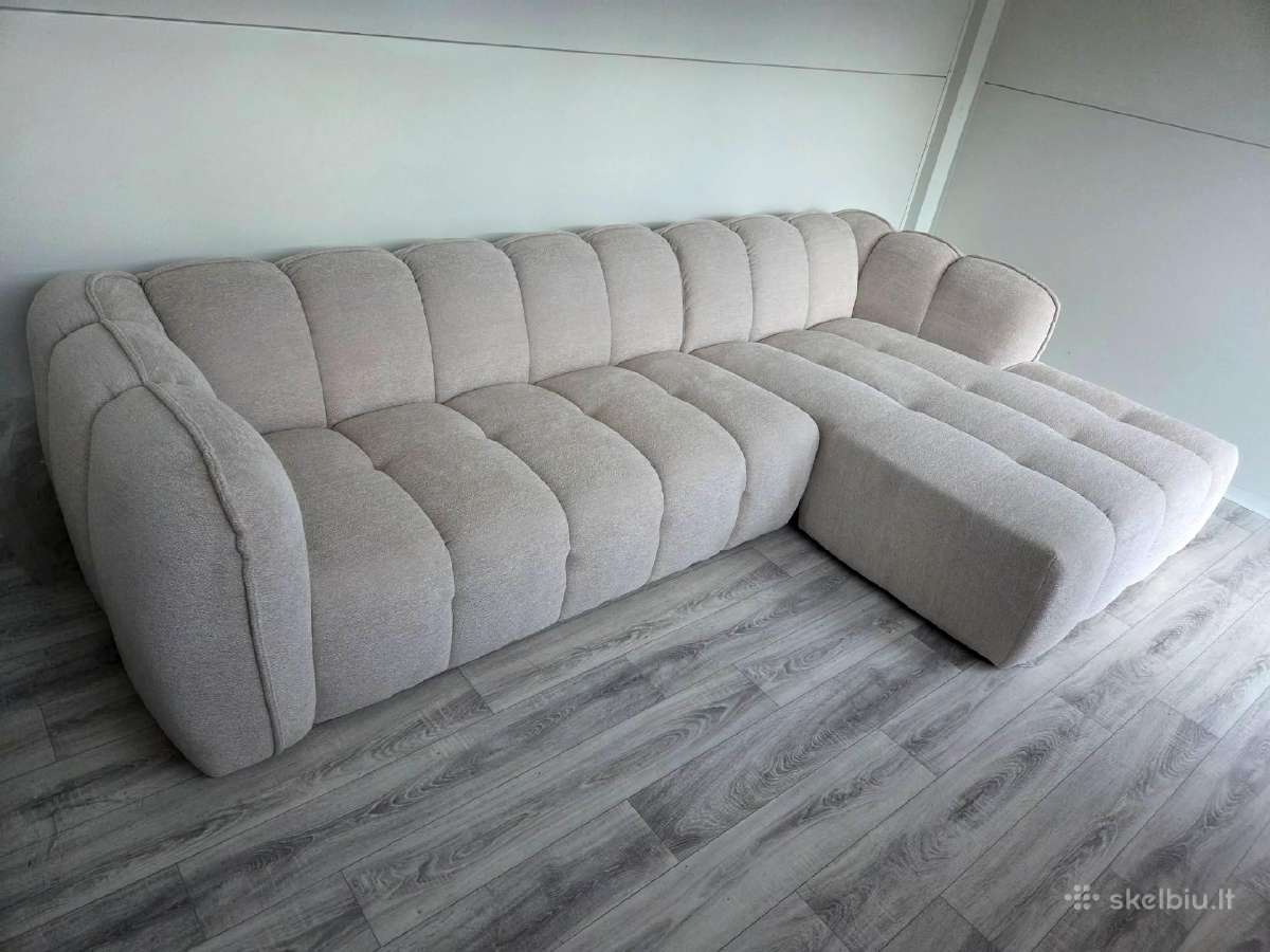 Nauja kokybiška prabangi kampinė sofa. - nuotraukos Nr. 6