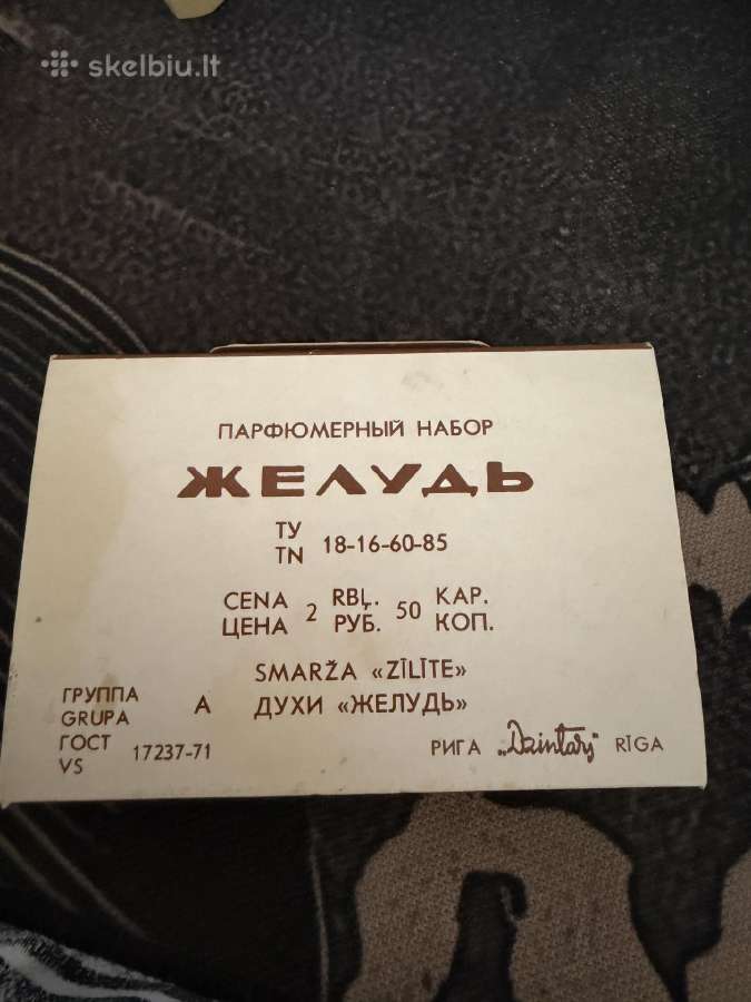 Vintažinis Ssrs „dzintars“ „želudь“ parfumerijos k - nuotraukos Nr. 3