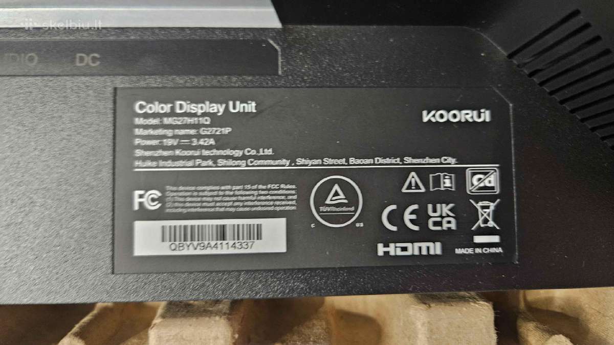 Monitorius Koorui G2721p - nuotraukos Nr. 4