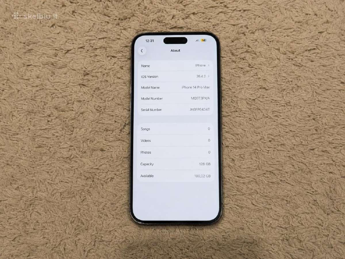 iPhone 14 Pro Max 128gb - nuotraukos Nr. 4