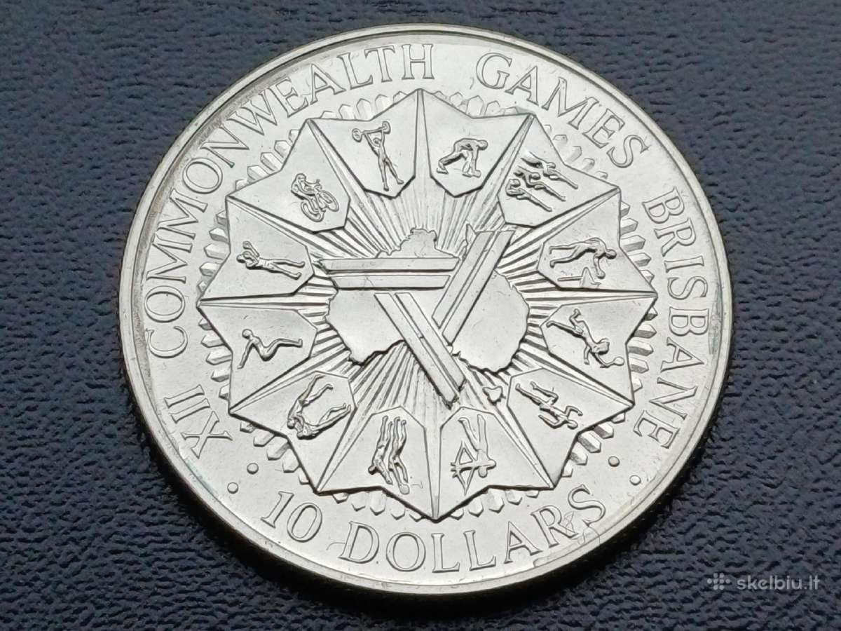 10 doleriu 1982m. Australija sidabras proginė - nuotraukos Nr. 4
