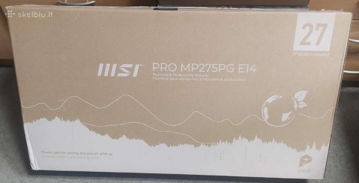 Msi Monitor LCD 27" Ips Pro Mp275pg - nuotraukos Nr. 2