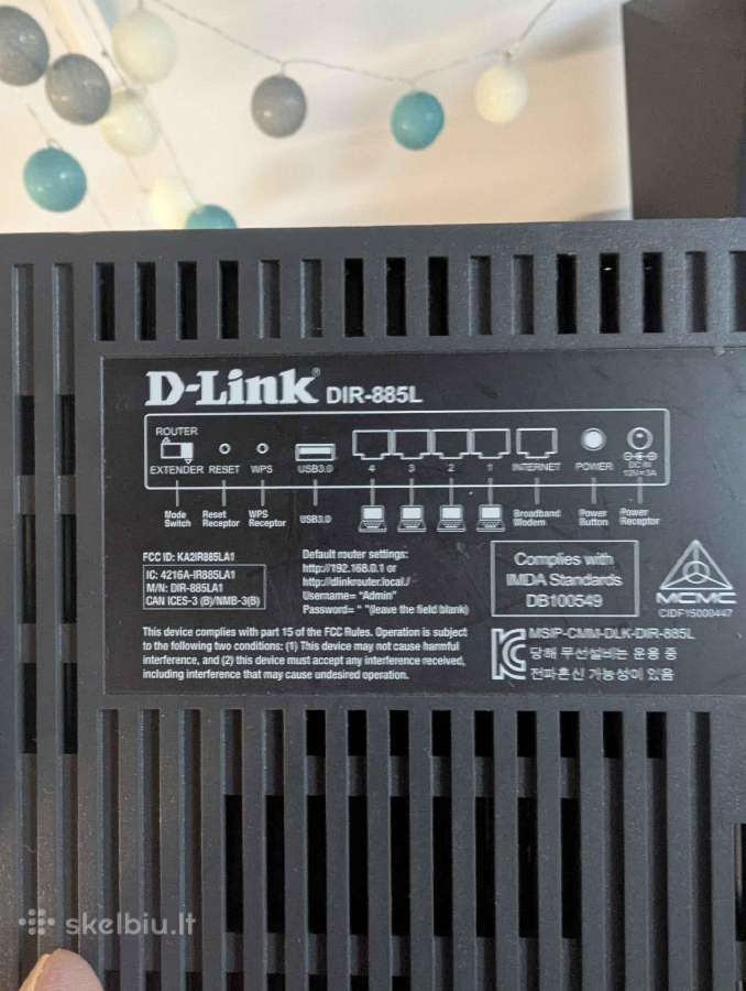 D-link Dir-885l Ac3150 Ultra WiFi routeris - nuotraukos Nr. 3