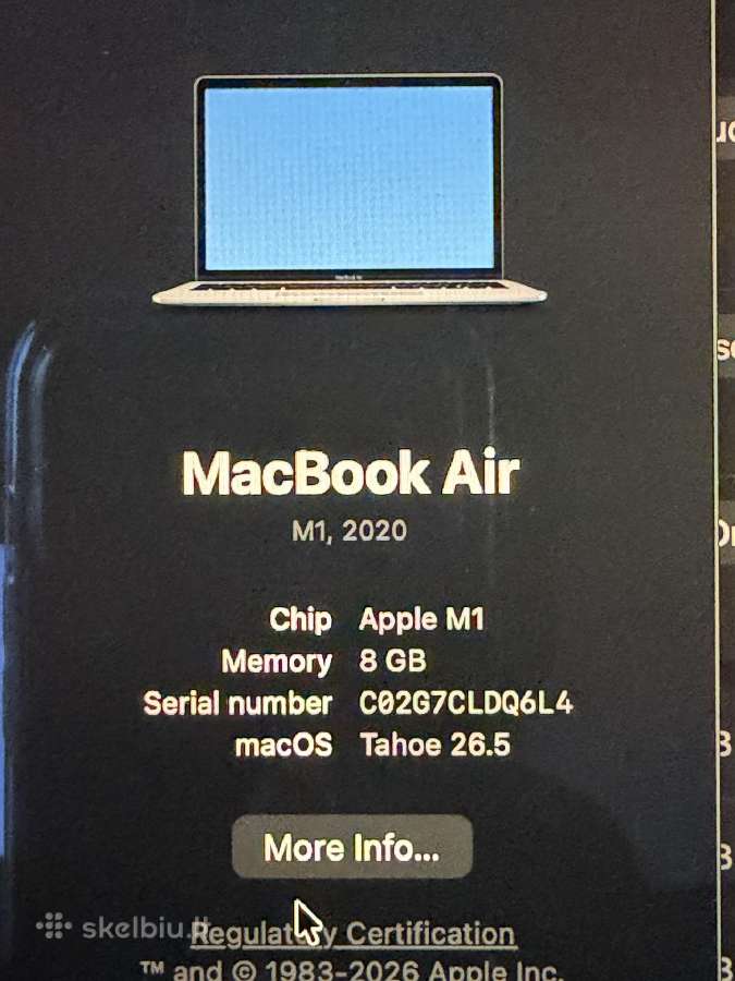 MacBook Air M1 - nuotraukos Nr. 6