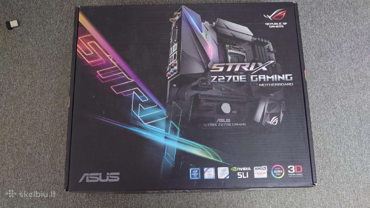Asus Rog Strix Z270e Gaming motininė plokštė - nuotraukos Nr. 3
