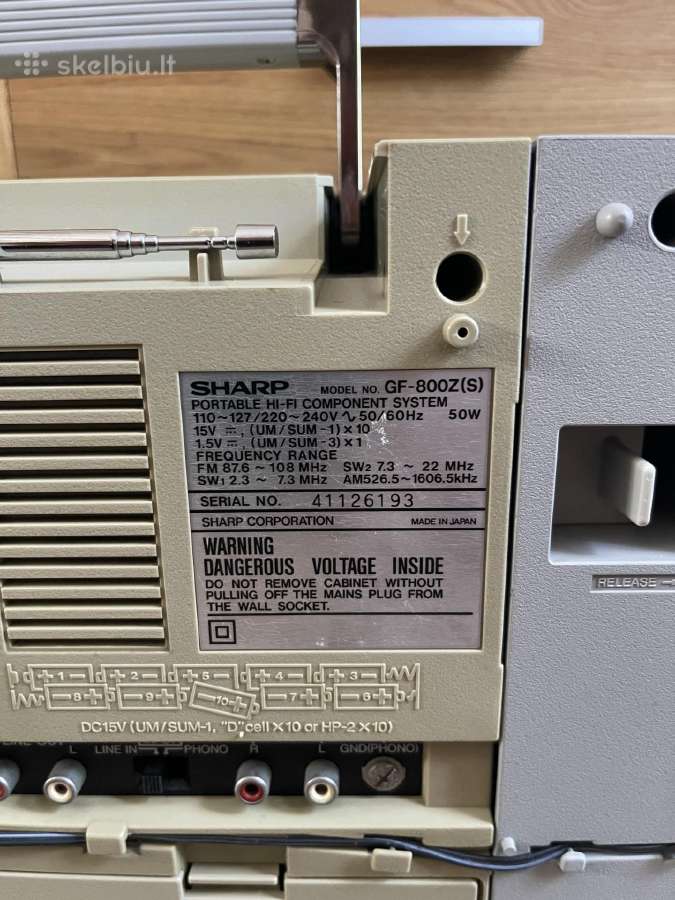 Sharp Gf-800 - nuotraukos Nr. 9
