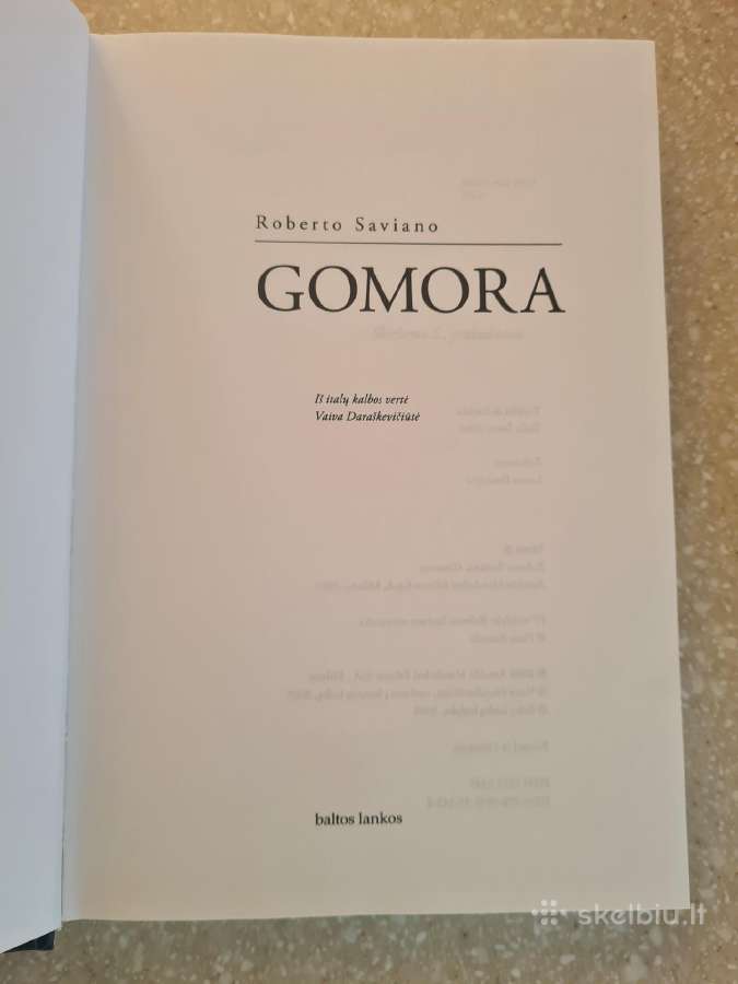 2008 m. R. Saviano Gomora - nuotraukos Nr. 2