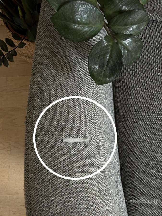 Pilka kampinė sofa - nuotraukos Nr. 3