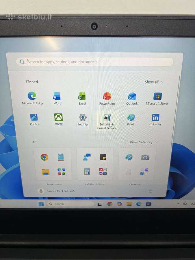 Lenovo Thinkpad E495 16gb RAM 256gb SSD - nuotraukos Nr. 3