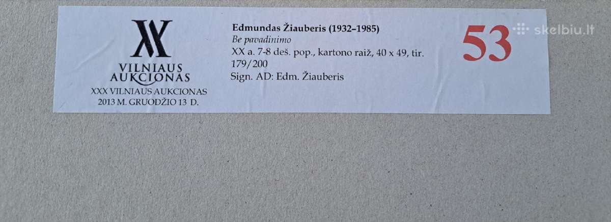 Edmundas Žiauberis „Monio ežeras“ 1978m. - nuotraukos Nr. 2