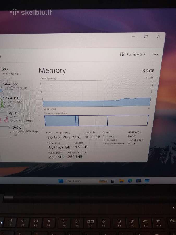 X1 9gen Carbon i5-1135/16/500 - nuotraukos Nr. 4