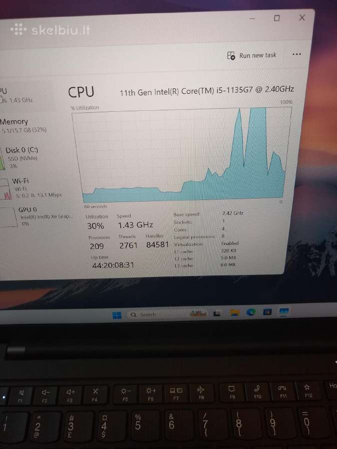 X1 9gen Carbon i5-1135/16/500 - nuotraukos Nr. 5