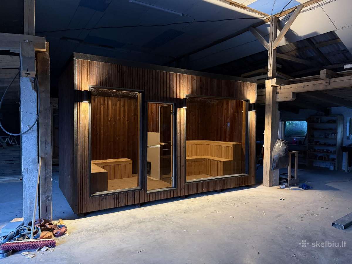 Karkasine sauna, pirtis, medine sauna, moduliniai - nuotraukos Nr. 2