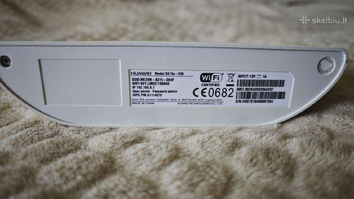 Parduodu Huawei B315s-936 maršrutizatorių. - nuotraukos Nr. 2