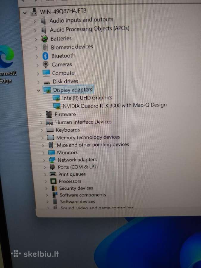 Studio i7-10850h/16/500/rtx3000 - nuotraukos Nr. 3