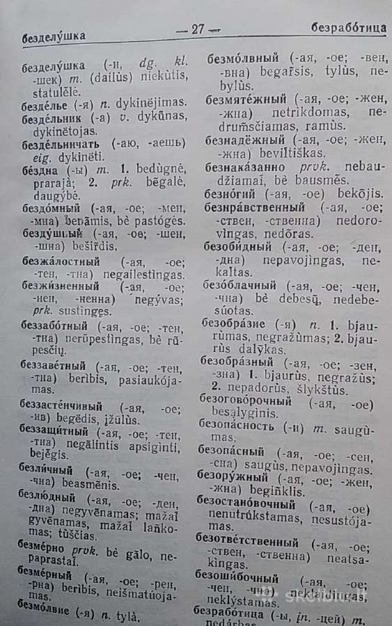 Mokyklinis rusų-lietuvių kalbų žodynas - nuotraukos Nr. 6
