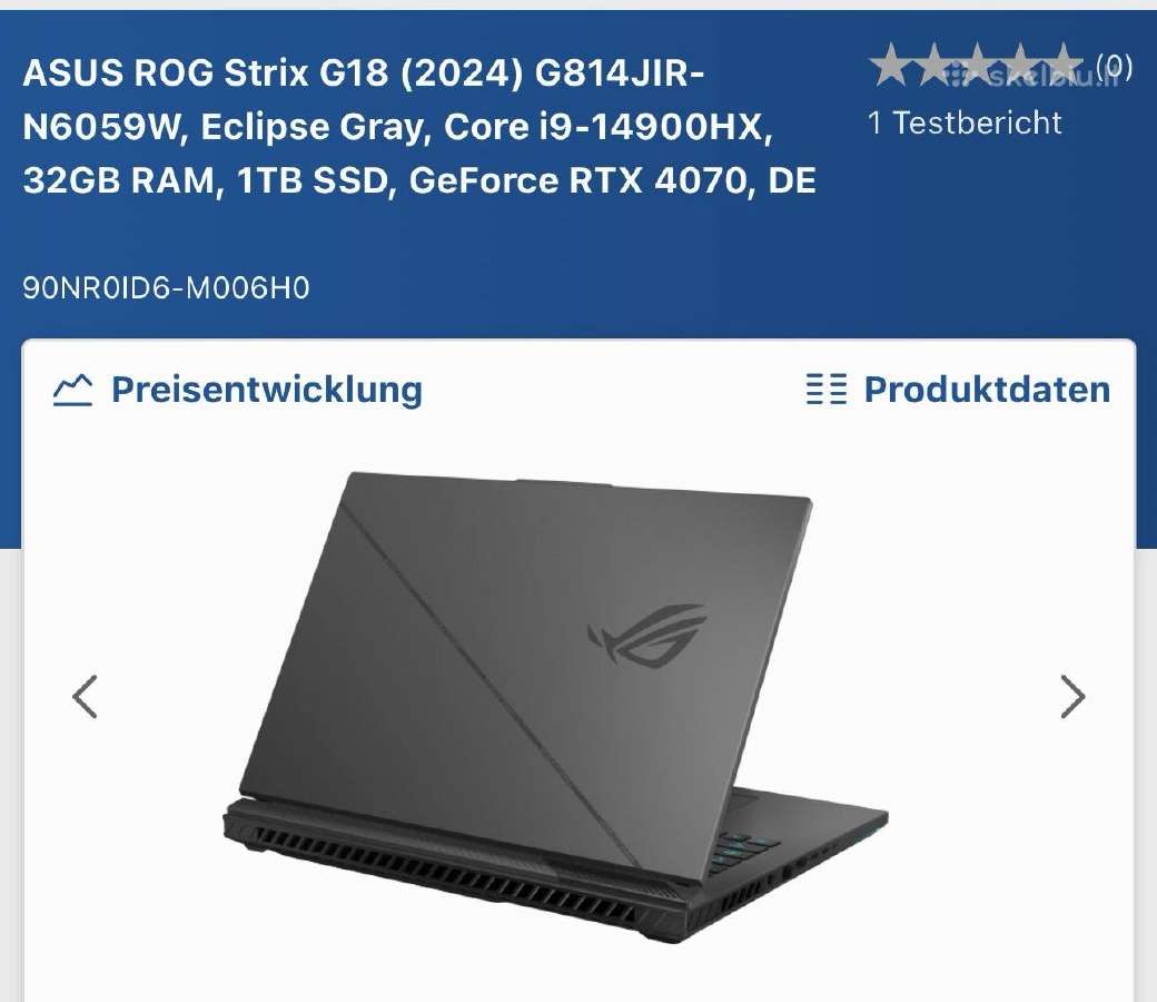 Asus Rog Strix G18 G814jir_g814jir - nuotraukos Nr. 5