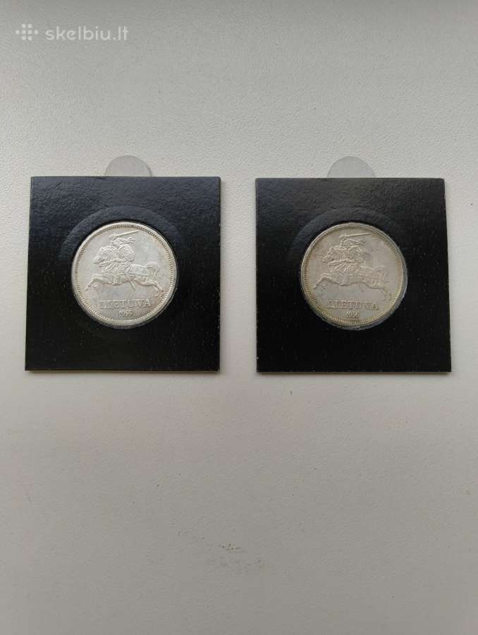 5 Litai 1936 m. Labai Gero Stovio. Unc - žr.foto - nuotraukos Nr. 4