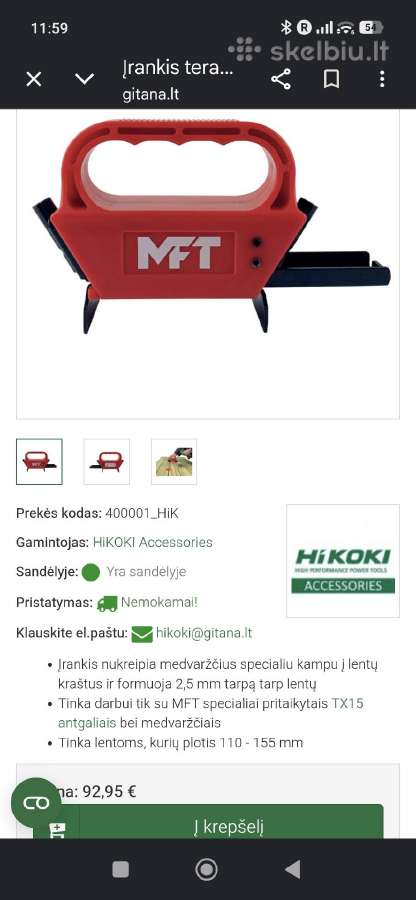 Mft hikoki terasos medvarsciam - nuotraukos Nr. 2