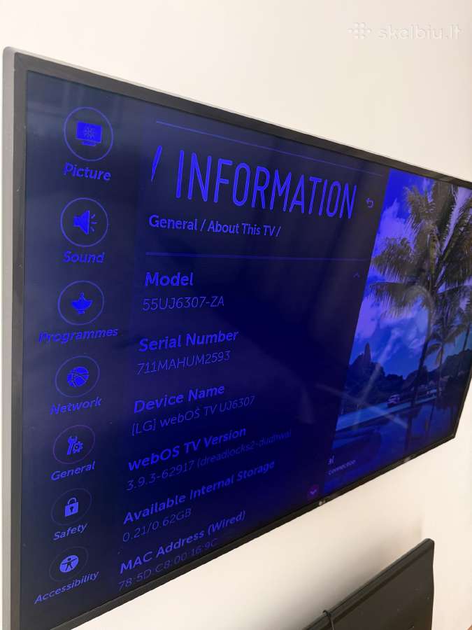 LG 55" 4k Smart TV – LG 55uj6307 - nuotraukos Nr. 3