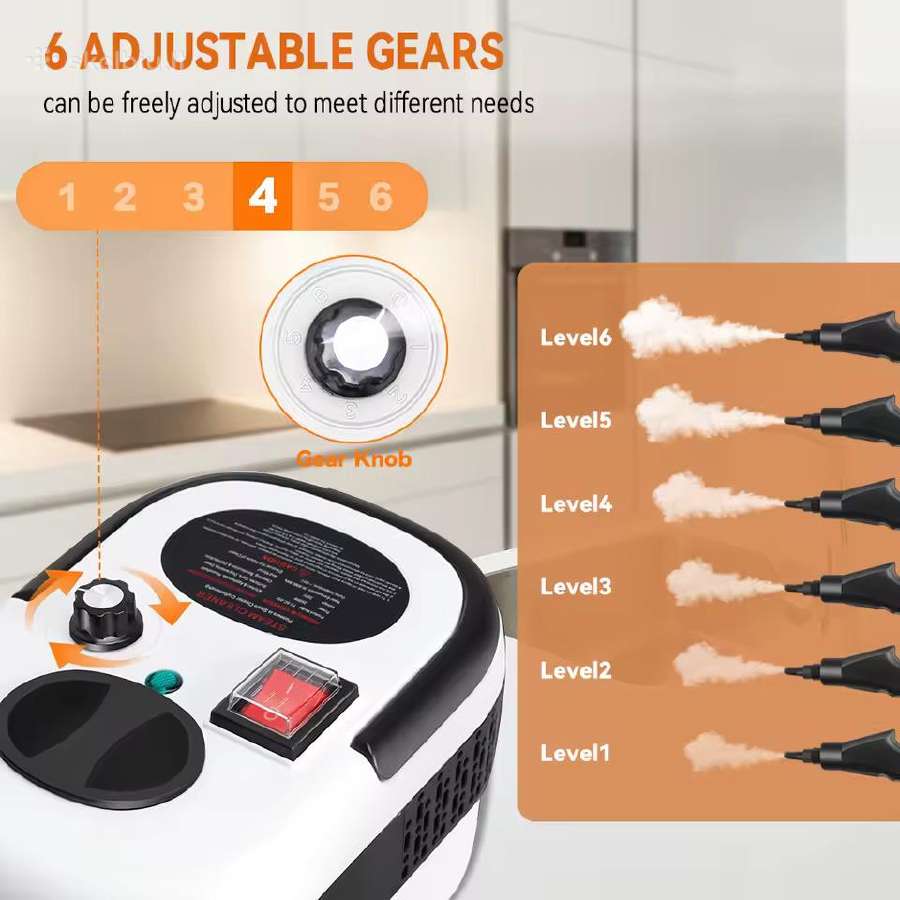 Naujas Aukšto slėgio garų valymo mašina 2500w 1.2l - nuotraukos Nr. 7