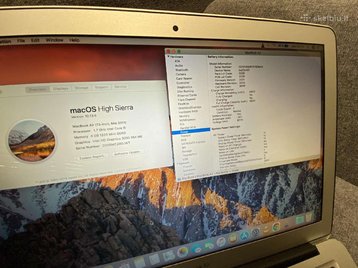 Apple MacBook Air i5/ 256gb/ 4gb/ 13:55val - nuotraukos Nr. 8